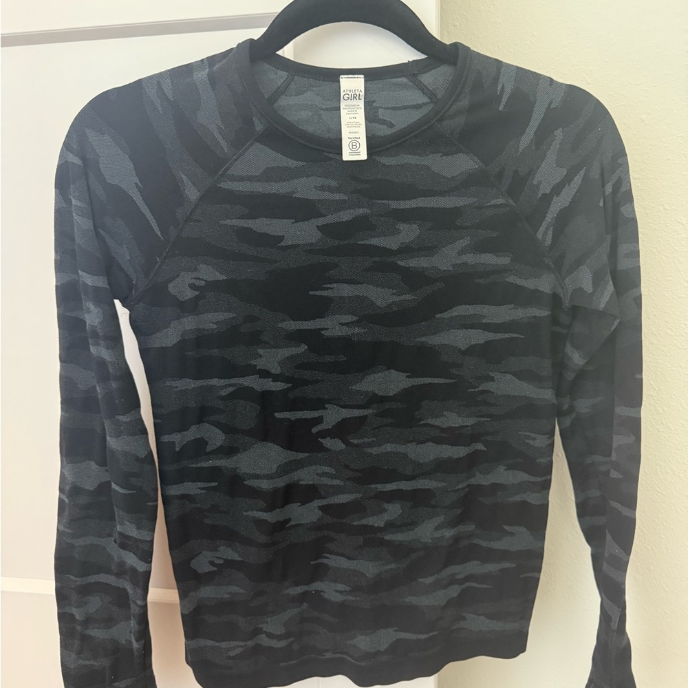Athleta Girl Dark Camouflage Top